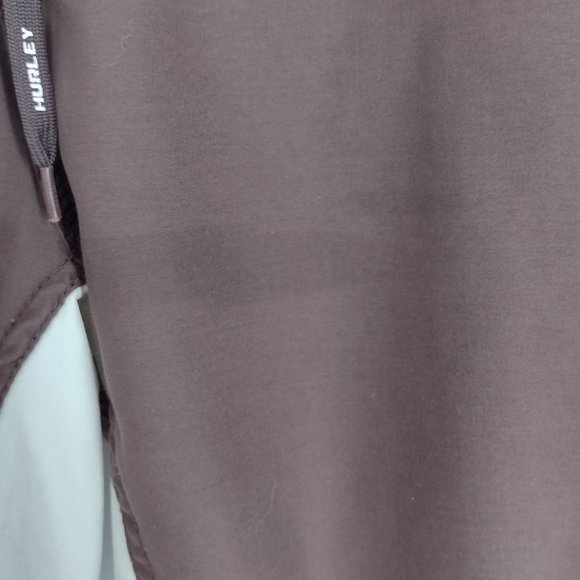 Hurley Embroidered Spell Out (On Back) Side Pocket Brown & White Board Shorts - Picture 12 of 14